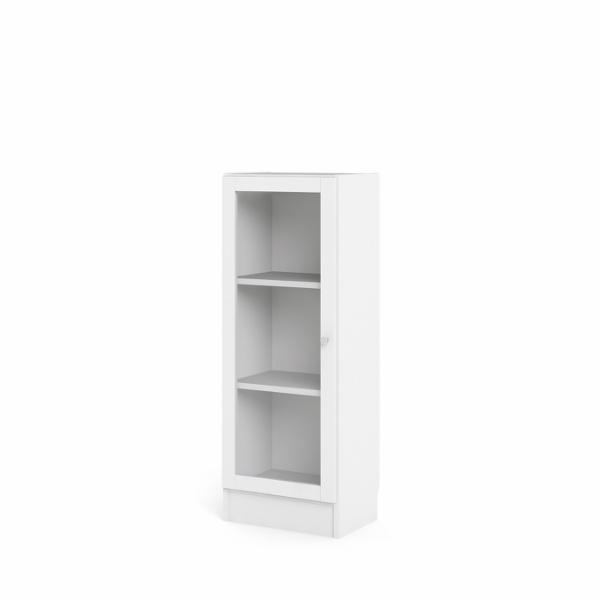 Tvilum Element Tall Narrow 5 Shelf Bookcase, White